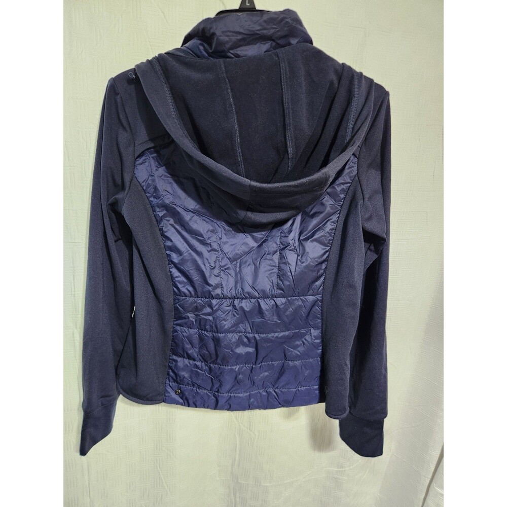 Zella Performance Navy Blue Mixed Media Jacket Womens Size - Picture 2 of 7
